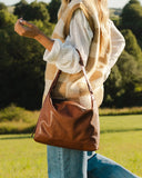 Helena Shoulder Bag - Black & Cognac