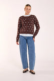 Farrah Cardi - Chocolate Blue Spot