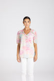Sunset Ruffle Top - Sunset Print