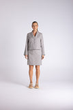 Tweed Linen Skirt - Dove