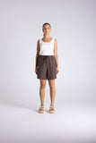 Asher Linen Short - Chestnut