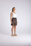 Asher Linen Short - Chestnut