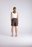 Asher Linen Short - Chestnut