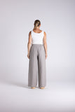Abbey Wide Leg Pant - Dove