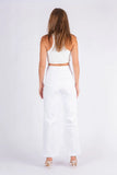 Mariah Wide Leg Jean - White