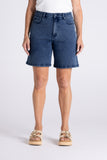 Gabby Jean Short - Denim Blue & White