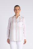 Candy Stripe Shirt - Straw & Soft Pink Stripe