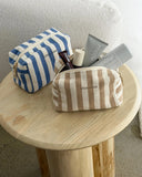 Addi Pouch - Beige & Persian Blue