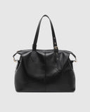 Hampton Tote Bag - Black & Chocolate