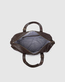 Hampton Tote Bag - Black & Chocolate