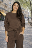Lounge Top - Black & Cocoa