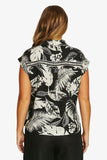 Palm Island Shirt - Black/Ecru