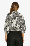 Bohemia Tie Top - Black/Flax