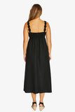 Wave Strap Dress - Black