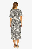 Bohemia Tie Dress - Black/Flax