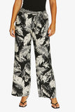 Palm Island Pant - Black/Ecru