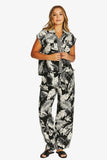 Palm Island Pant - Black/Ecru
