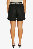 Contrast Stitch Short - Black & Nat Flax