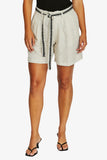 Contrast Stitch Short - Black & Nat Flax