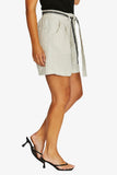 Contrast Stitch Short - Black & Nat Flax