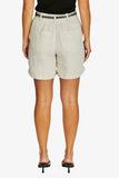 Contrast Stitch Short - Black & Nat Flax
