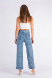 Jonie Wide Leg Jean - Mid Blue