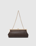 Maya Clutch - Chocolate & Nude