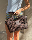 Montego Tote Bag - Chocolate & Nutmeg