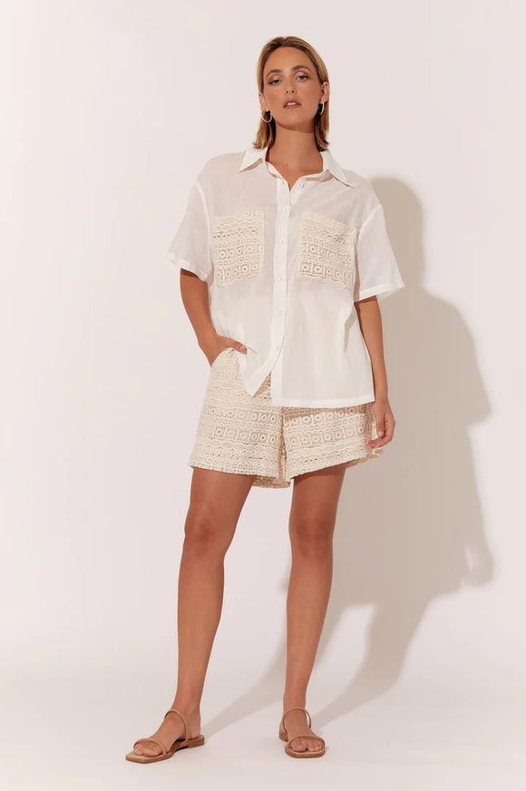 Ayla Swansea Lace Short Sleeve Shirt