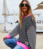 Retro Stripe Sweat