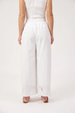 Larissa Broderie Pant - White