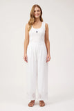 Larissa Broderie Pant - White