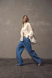 Val Oversized Shirt - Black, White & Chocolate
