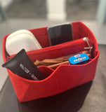 Bag Organiser - Beige & Red