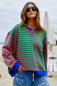 Retro Stripe Sweat