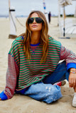 Retro Stripe Sweat