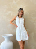 Vienna Dress - Natural & White