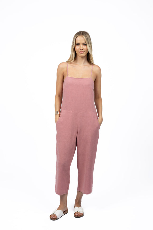 Love Jumpsuit - Rose & White