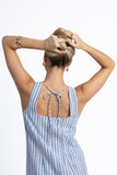 Blaire Stripe Dress - Blue/White