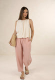 Lola Pant - Cream & Musk