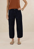 Ivy Barrel Jean - Ivory & Blue
