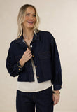 Ivy Denim Jacket - Dark Blue