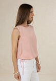 Onyx Top - Peony & White
