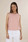 Onyx Top - Peony & White