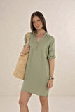 Remy Shirt Dress - Khaki