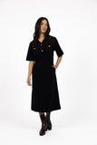 Amici Cord Dress - Indigo & Wheat