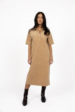 Amici Cord Dress - Indigo & Wheat