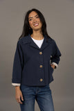 Dash Coat - Stone & Navy