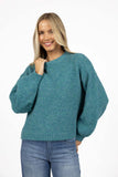 Neve Jumper - Azure & Citrus