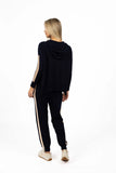 Contrast Merci Pant - Charc/Latte & Indi/Latte